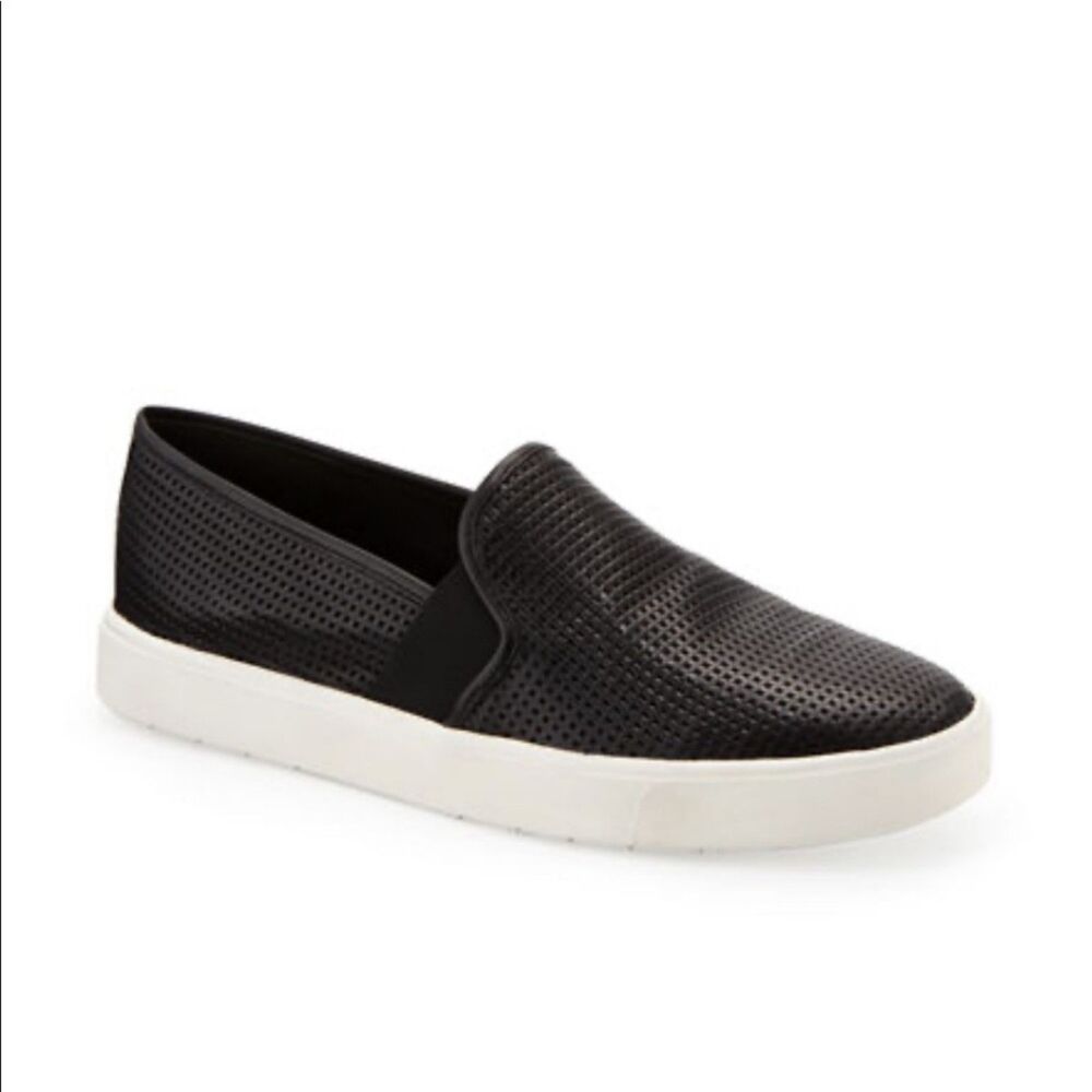 VINCE Blair 5 Perforated Leather Slip‑On Sneakers – Women’s Size 6.5